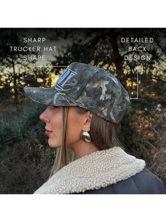 Unisex Camo Cute Caps Cowgirls Cowboys Snapback Western Trucker Hat
